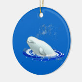 Ornement de Noël de baleine de beluga (Gauche)