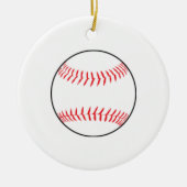 Ornement de Noël de baseball (Devant)