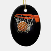 Ornement de Noël de basket-ball (Dos)