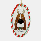 Ornement de Noël de Basset Hound (Droite)