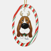 Ornement de Noël de Basset Hound (Gauche)