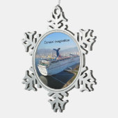 Ornement de Noël de bateau de croisière (Vue impression)