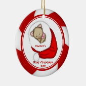 Ornement de Noël de Bébé pour son Premier Noël, Ch (Droite)
