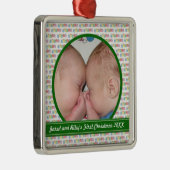 Ornement de Noël de blocs de jumeaux premier (Droite)