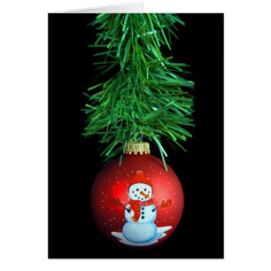 ornement de Noël de bonhomme de neige avec guirlan