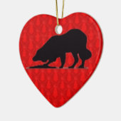 Ornement de Noël de border collie (Gauche)