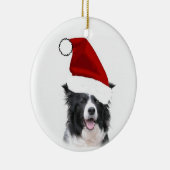 Ornement de Noël de border collie (Droite)