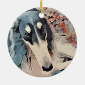 Ornement de Noël de Borzoi (Dos)