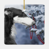 Ornement de Noël de Borzoi (Dos)