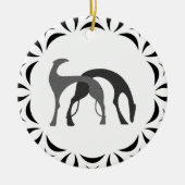 Ornement de Noël de Borzoi Hound (Devant)