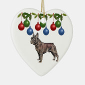 Ornement de Noël de bouledogue français (Droite)