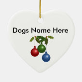 Ornement de Noël de bouledogue français (Dos)