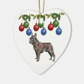 Ornement de Noël de bouledogue français (Gauche)