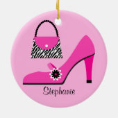 Ornement de Noël de bourse et de chaussure (Dos)