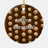 Ornement de Noël de boutons d'arrêt d'organe de (Devant)