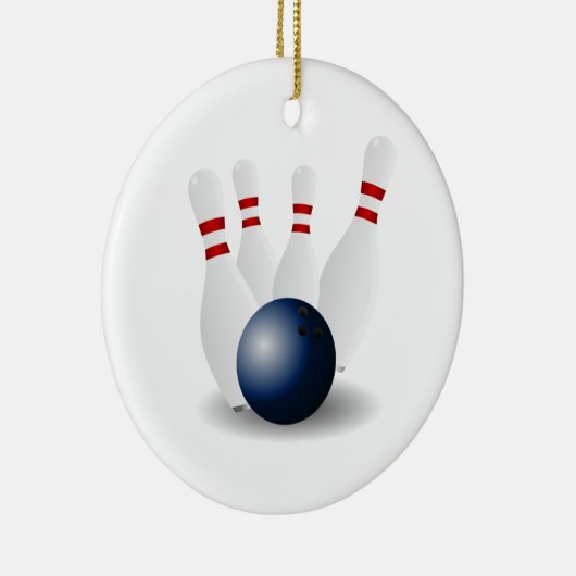 Ornement de Noël de bowling (Droite)