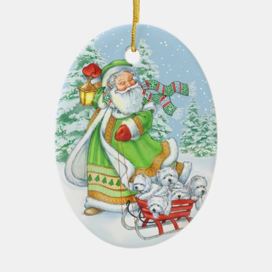 Ornement de Noël "de bruit joyeux" de Westie par (Devant)