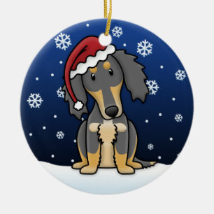 Ornement de Noël de BT Saluki de bande dessinée