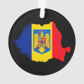 Ornement de Noël de Bucarest Roumanie (dos)