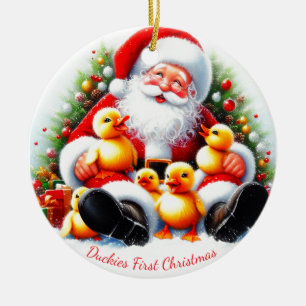 Ornement de Noël de Caneton Personnalisé