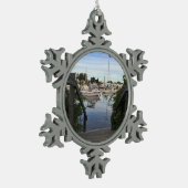 Ornement de Noël de Cape Cod -- Port de Falmouth (Gauche)