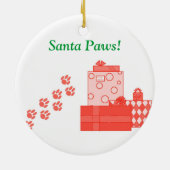 Ornement de Noël de carlin (Dos)