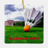 Ornement de Noël de carré de coutume de Kansas (Devant)