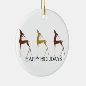 Ornement de Noël de cerfs communs de Noël (Droite)