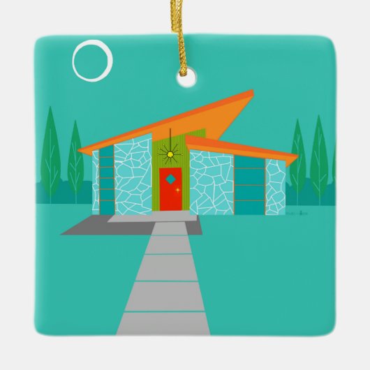 Ornement de Noël de Chambre de bande dessinée (Devant)