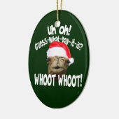 Ornement de Noël de chameau de journée en milieu (Gauche)