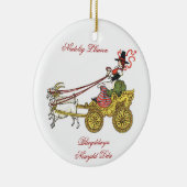 Ornement de Noël de chariot de chèvre (Droite)