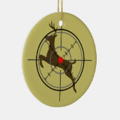 Ornement de Noël de chasse de cerfs communs (Droite)