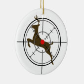 Ornement de Noël de chasse de cerfs communs (Droite)