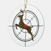 Ornement de Noël de chasse de cerfs communs (Gauche)