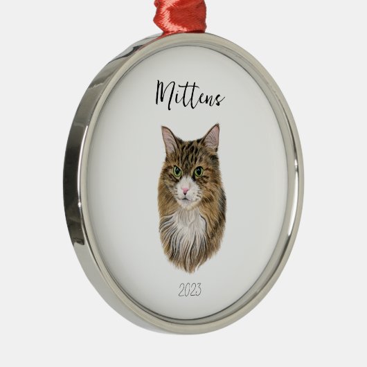 Ornement de Noël de chat (Droite)