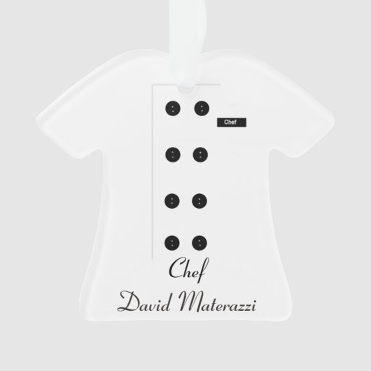 Ornement de Noël de chef (devant)