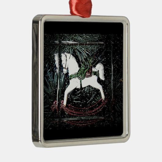 Ornement de Noël de cheval de basculage (Droite)