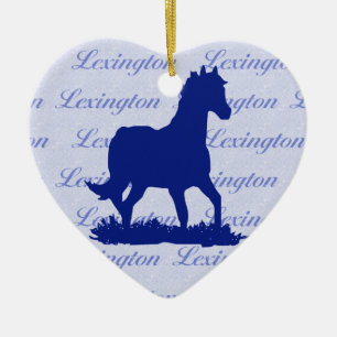 Ornement de Noël de cheval de Lexington KY
