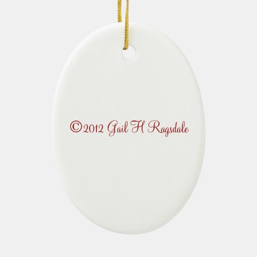 Ornement de Noël de cheval de Saddlebred (Dos)