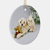 Ornement de Noël de chien de Havanais (Droite)