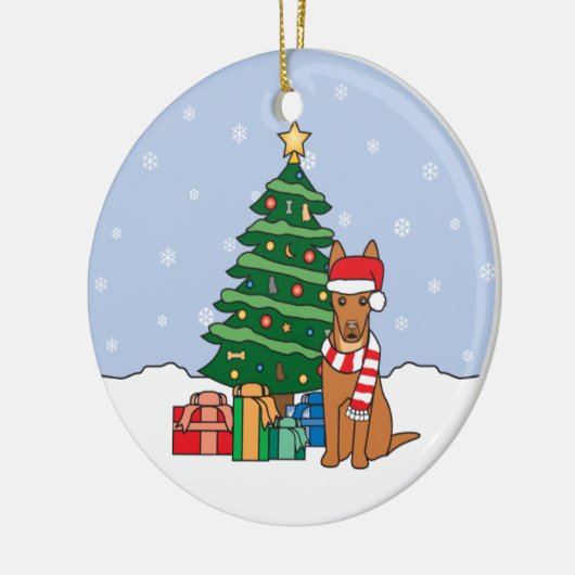 Ornement de Noël de chien de pharaon (Gauche)
