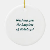 Ornement de Noël de chiots de Terre-Neuve (Dos)