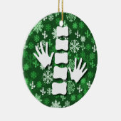 Ornement de Noël de chiropractie (Droite)