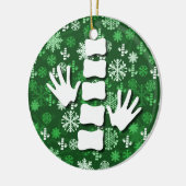Ornement de Noël de chiropractie (Gauche)