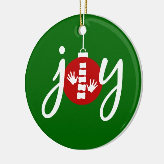 Ornement de Noël de chiropractie (Gauche)