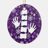 Ornement de Noël de chiropractie (Gauche)
