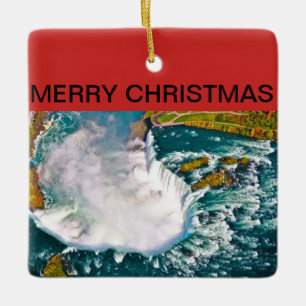 Ornement de Noël de chutes du Niagara