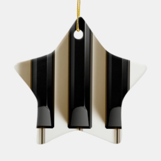 Ornement de Noël de clavier de piano (Devant)