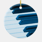 Ornement de Noël de clés de piano ou d'organe (Dos)