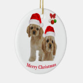 Ornement de Noël de Cocker Spaniel (Droite)